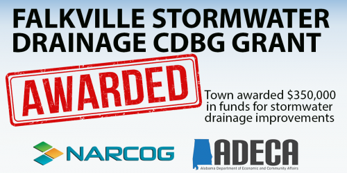 Falkville Awarded CDBG Grant for Stormwater Drainage Project