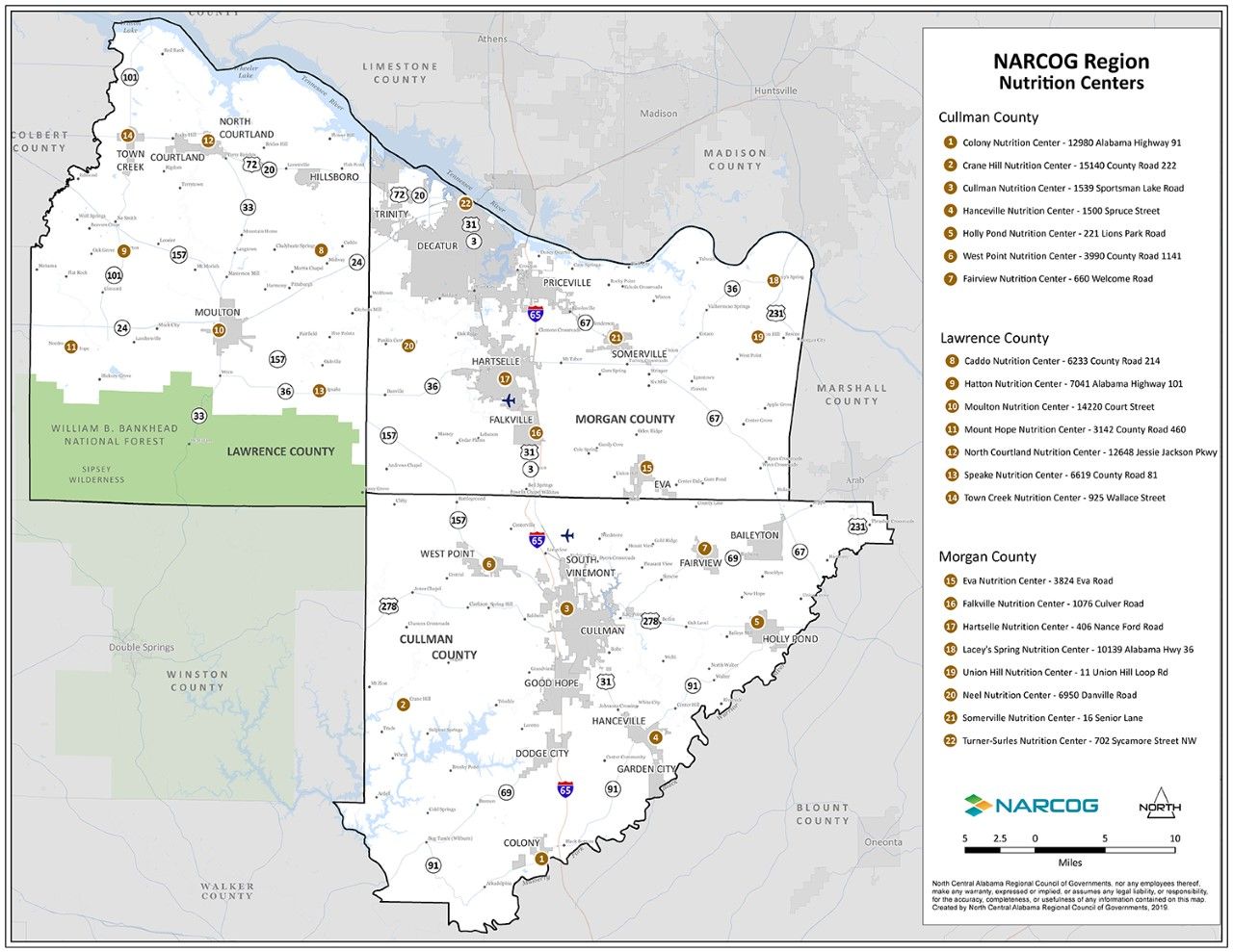 Regional Nutrition Center Map New